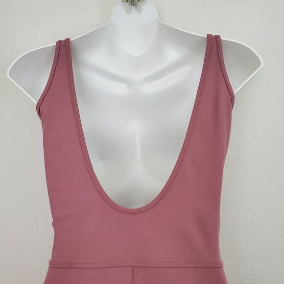 Old Navy Women's Jumpsuit Small Tall Pink Cloud Soft Unitard Active Athletic - Picture 5 of 8